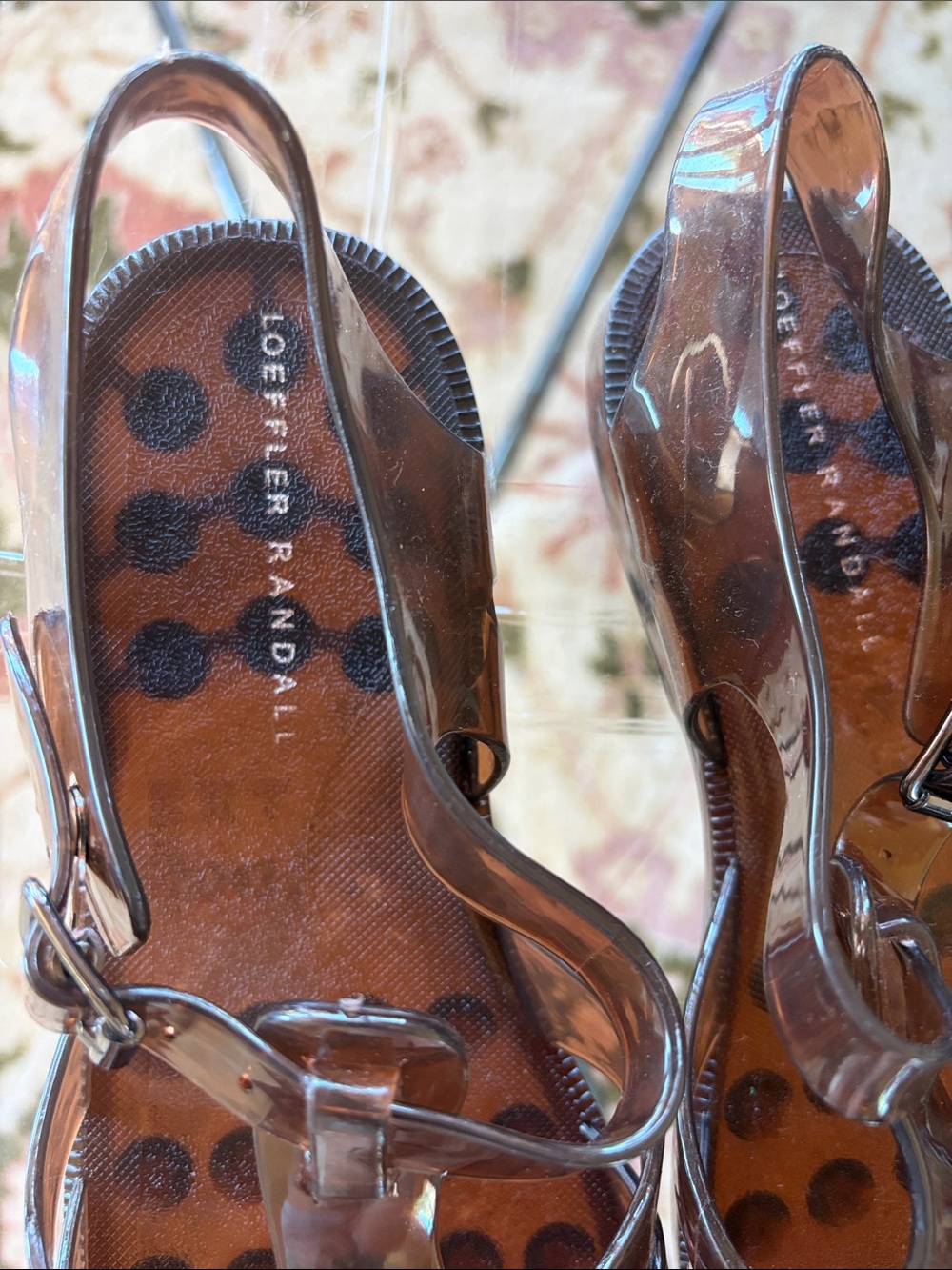 Loeffler Randall Brown Jelly Sandals - Picture 3 of 4